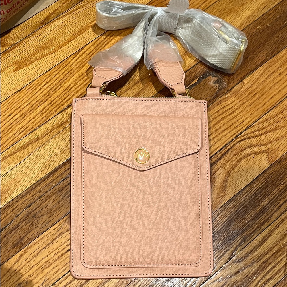 Joy Mangano Chic Pink Crossbody Bag